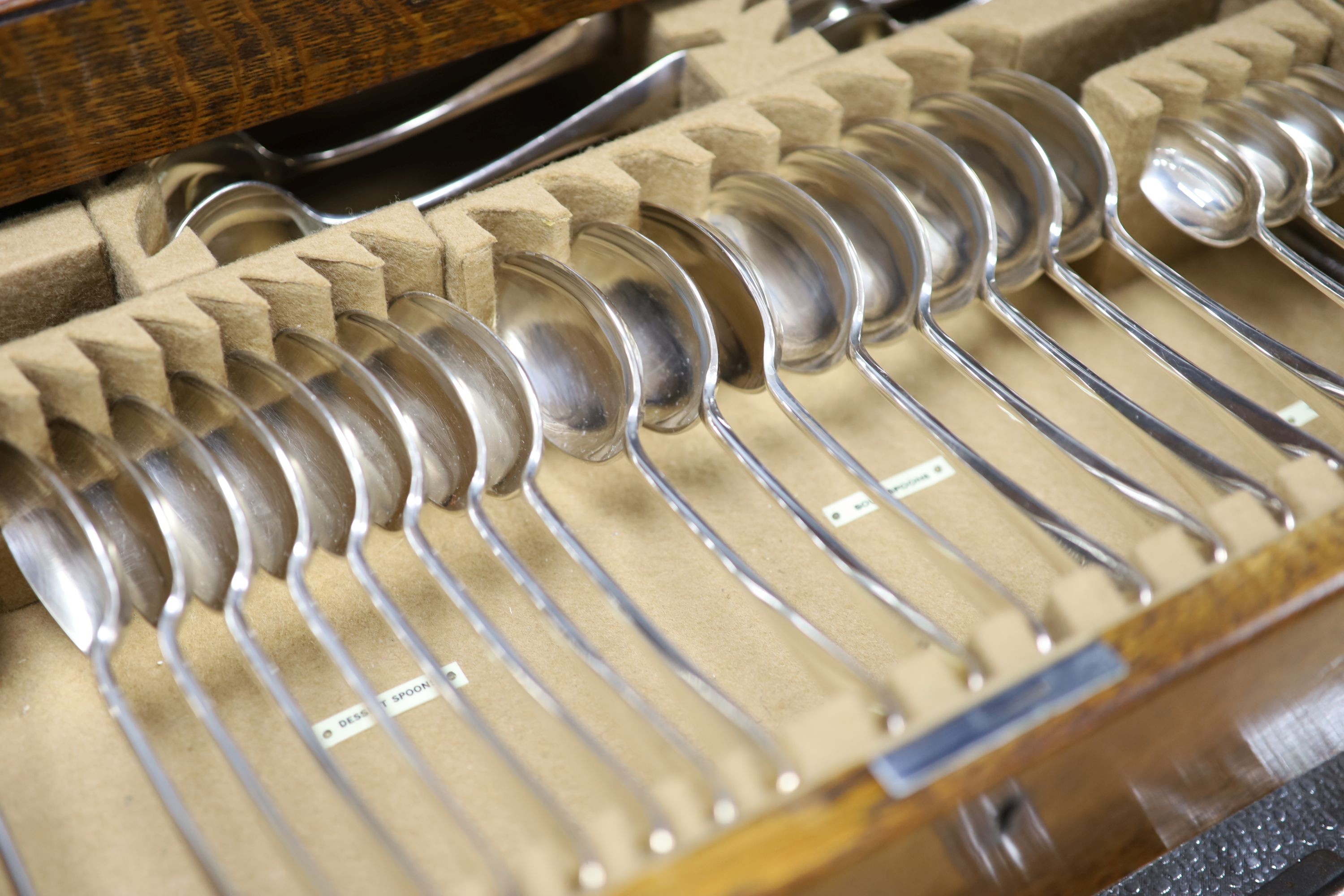 Canteen of plated Harrods cutlery, 1936.